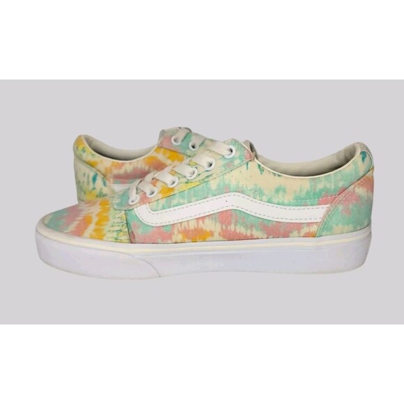 VANS Old Skool Low Shoes Sneakers Womens 8 Psychedelic Tie Dye Pastel 500714 - Picture 9 of 13